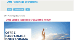 Desktop Screenshot of offre-parrainage-boursorama.com